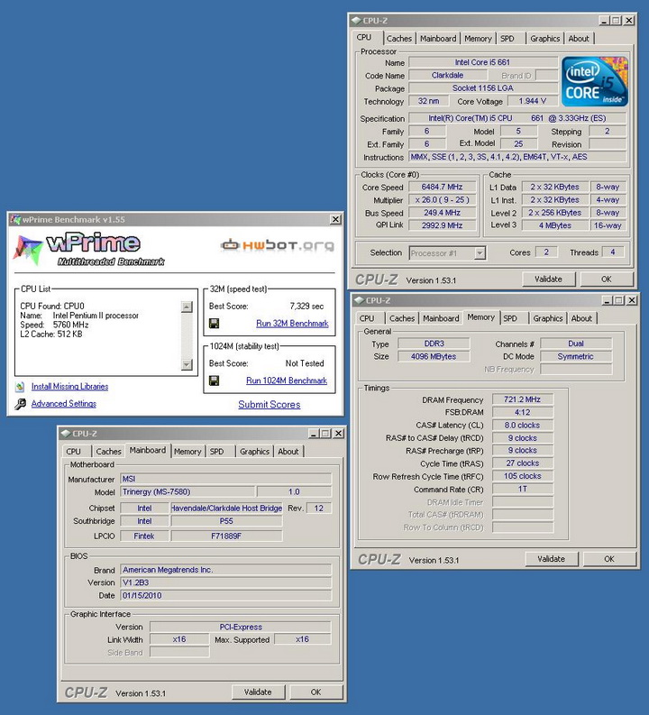 msi004 msi004 Trinergy Broke World Record of WPrime 32M @ 7sec 329ms