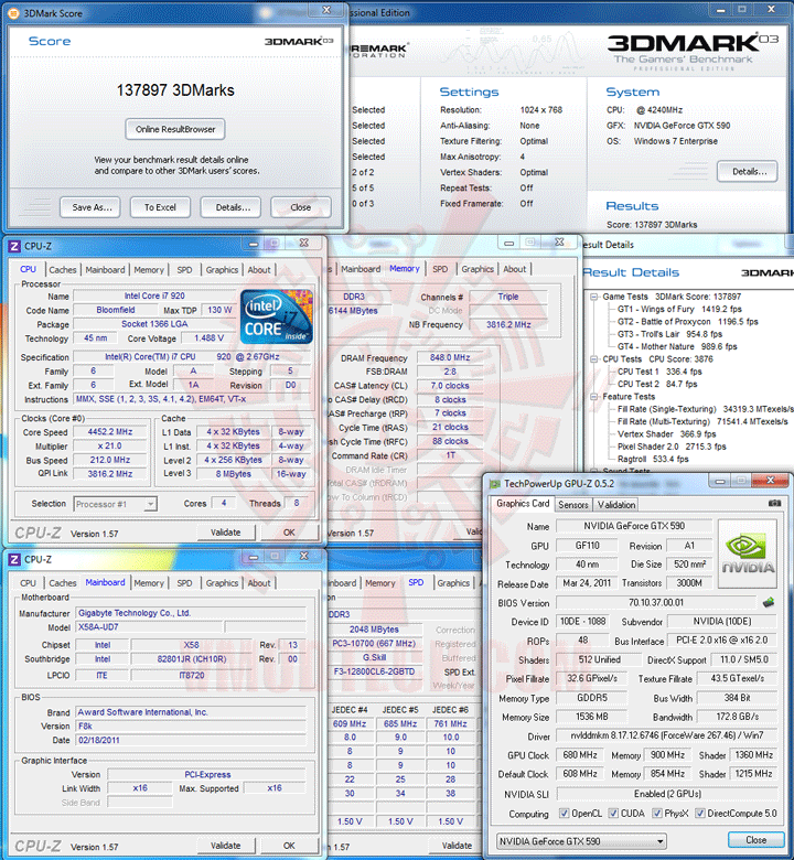 03 b NVIDIA GeForce GTX 590 3GB GDDR5 Debut Review