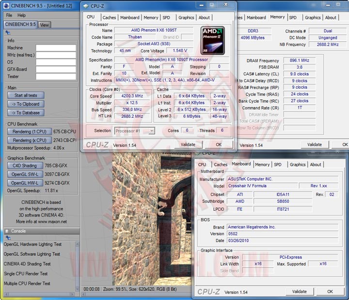 c95 4200 AMD Phenom II X6 1090T Black Edition Overclock Results