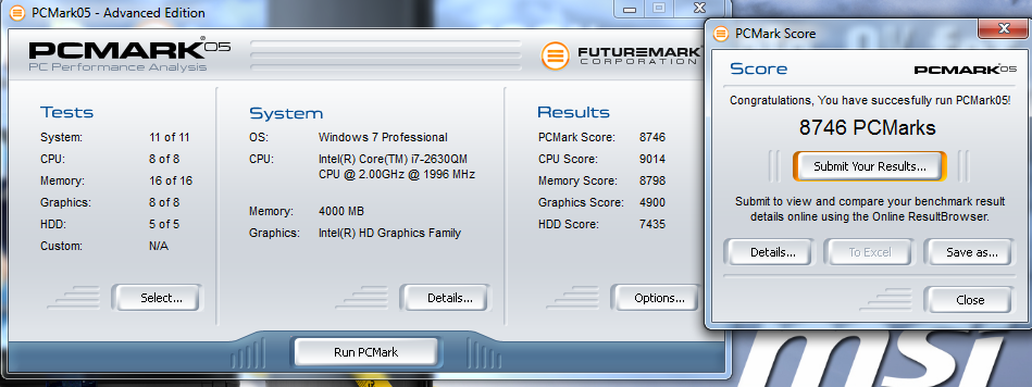 pcm05 Review : MSI X460 notebook