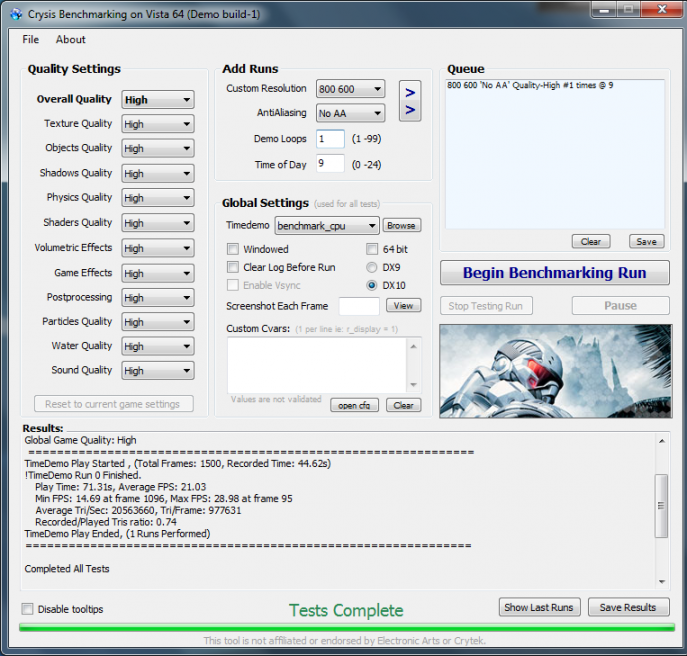 crysis 687x656 custom Review : Sony VAIO CW26FH ขุมพลัง Intel Core i5