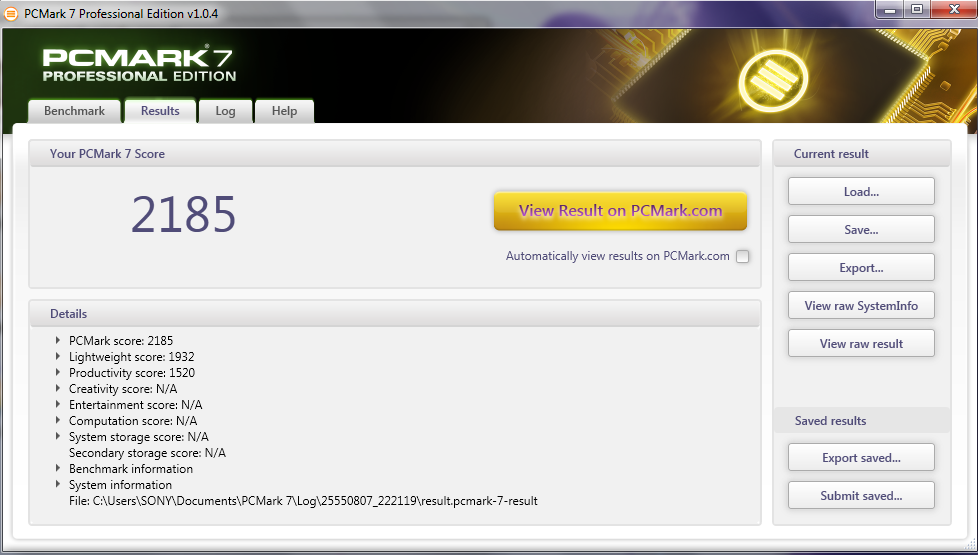 pcm7 Review : Sony VAIO E (SVE15117FHW)