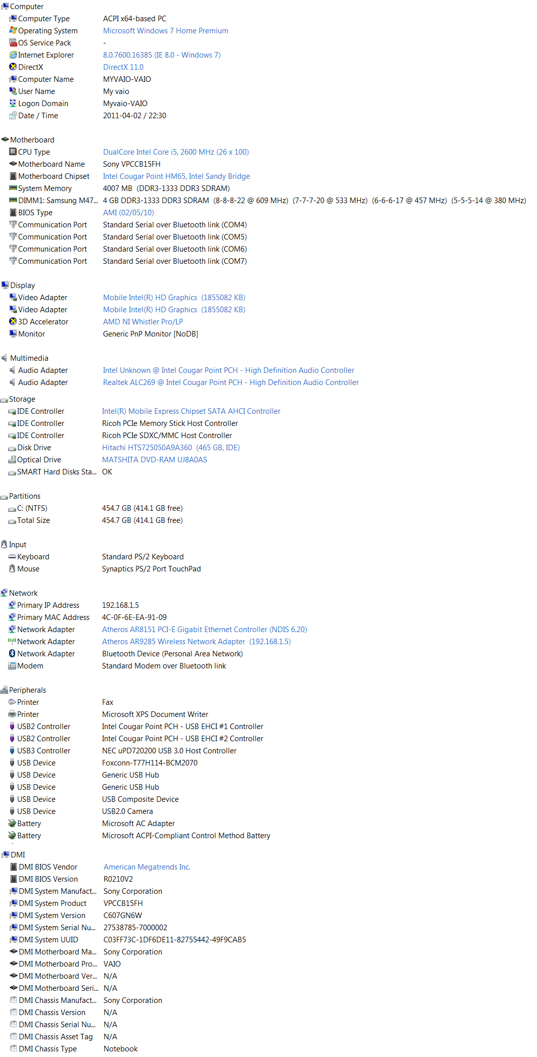 Review : Sony VAIO CB (VPC CB15FH) evin Review : Sony VAIO CB (VPC CB15FH)