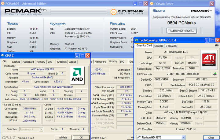 pcmark051 AMD Athlon II X4  620 4หัวราคา4,000นิดๆ มาแล้วจ้า