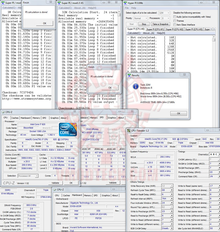 pi ocz 1600 cl7 OCZ XTC Platinum Series PC3 10666 CL7 Triple Channel