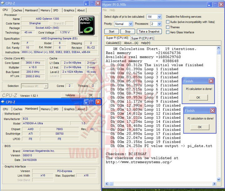 pi1m Athlon II X2 240 Unlock to Opteron 1300 Multiple X25 stable!!