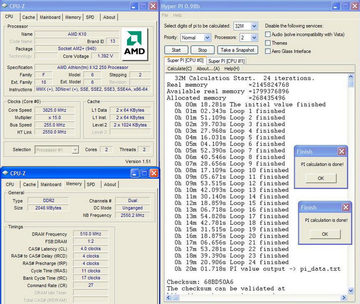 pi32 AMD Athlon™II X2 250 Review