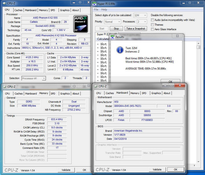 pi3220 MSI 880GMA E45 Review