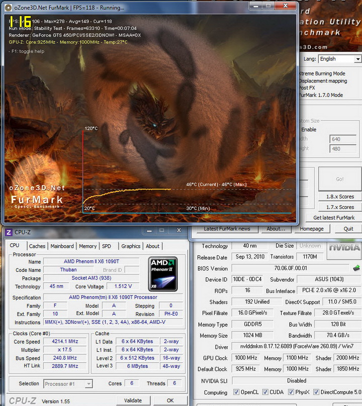 temp13 Asus ENGTS450 TOP Review