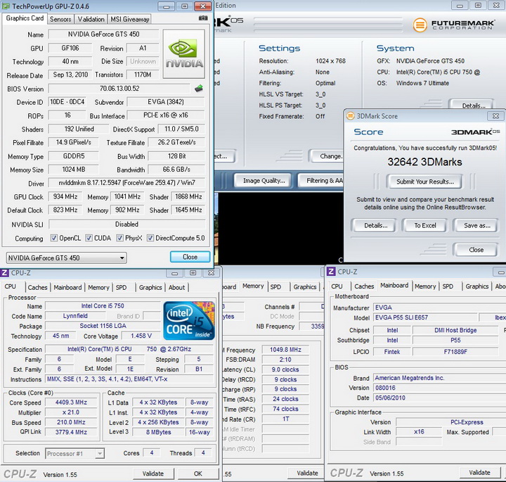 05 oc 1 EVGA GeForce GTS 450 1024GB GDDR5 Review