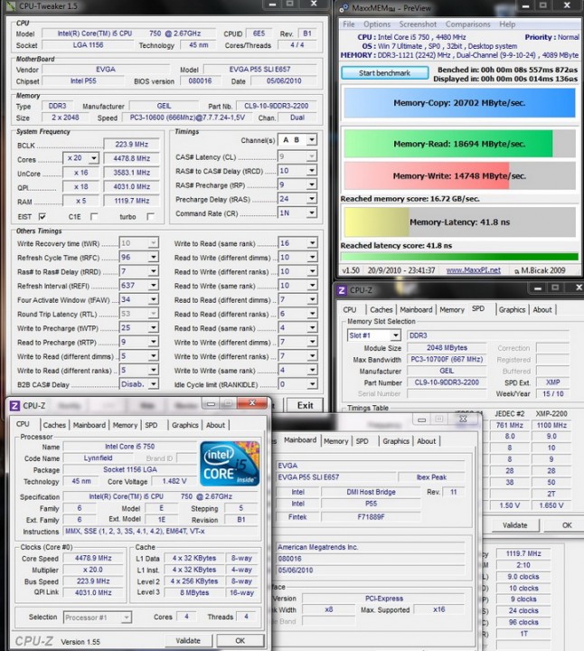 maxmem i5 646x720 Review GEIL EVO TWO DDR3 PC 17600