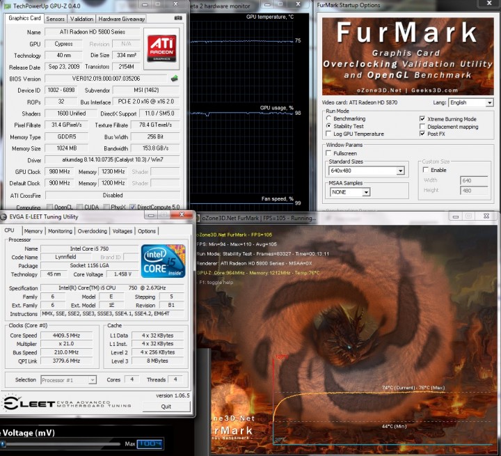temp temp 720x655 MSI ATI Radeon R5870 LIGHTNING Review