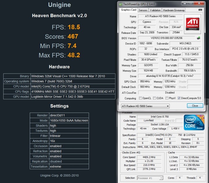 ungine-oc ungine oc 720x629 MSI ATI Radeon R5870 LIGHTNING Review