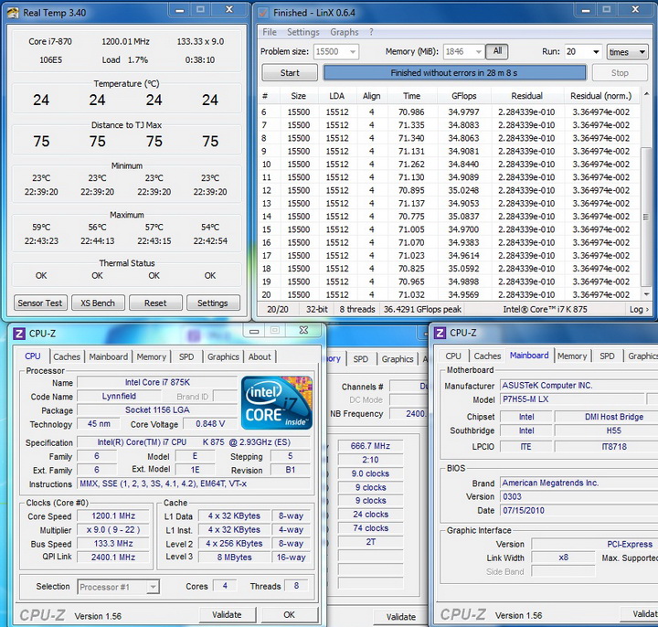 linx finish 1 ASUS P7H55 M LX