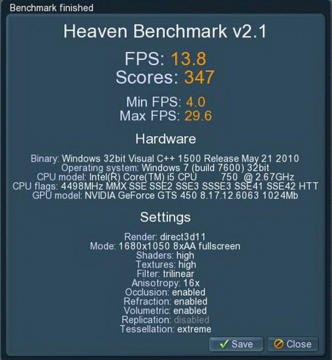 heaven max 1 663x720 REVIEW:PALIT GeForce GTS 450 Low Profile 1GB GDDR5