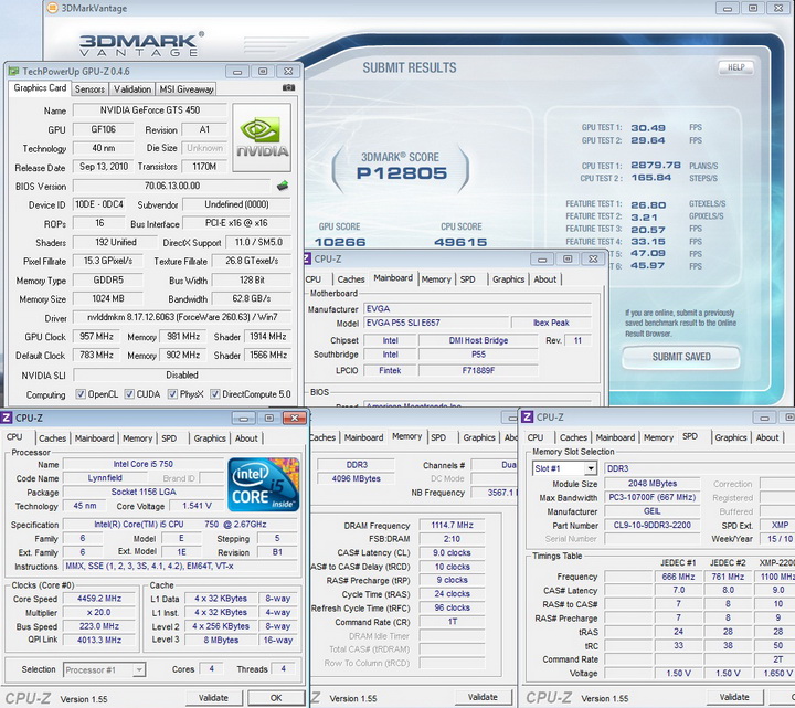 overvoltage vantage 11 REVIEW:PALIT GeForce GTS 450 Low Profile 1GB GDDR5
