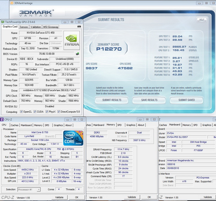 vantage 1 REVIEW:PALIT GeForce GTS 450 Low Profile 1GB GDDR5