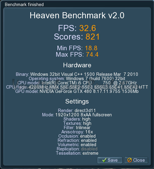 unigine oc EVGA Geforce GTX480 Review