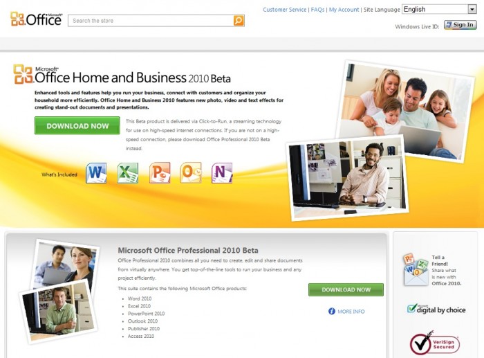 untitled12 untitled12 ดาวน์โหลดฟรี โปรแกรม Office Home & Business 2010 Beta