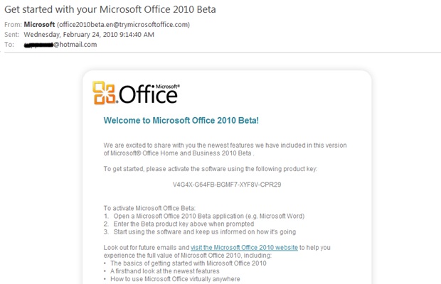 untitled15 untitled15 ดาวน์โหลดฟรี โปรแกรม Office Home & Business 2010 Beta
