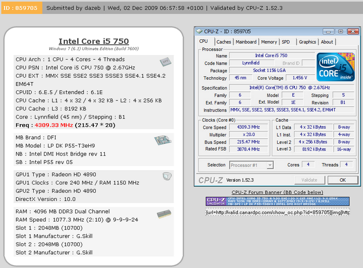 validate DFI DK P55 T3eH9 Review