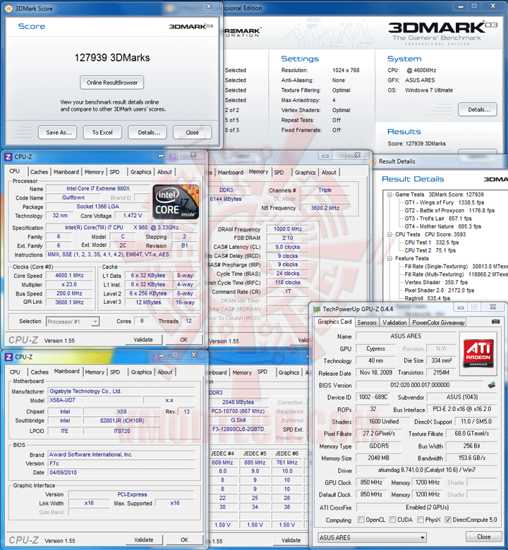 03 df ASUS ARES HD 5870 X2 4GB GDDR5 Review