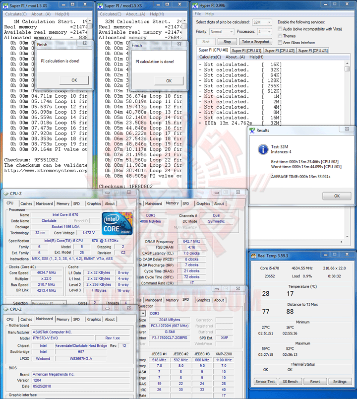 spi32 ASUS P7H57D V EVO Motherboard Review