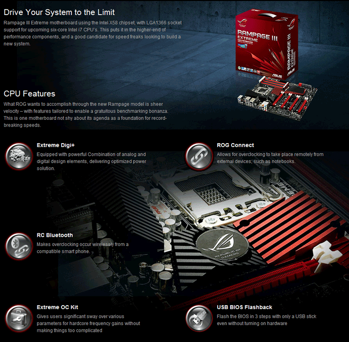 spec1 spec1 ASUS RAMPAGE III EXTREME Motherboard Review