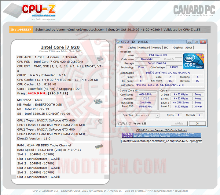 validate ASUS SABERTOOTH X58 Motherboard Review