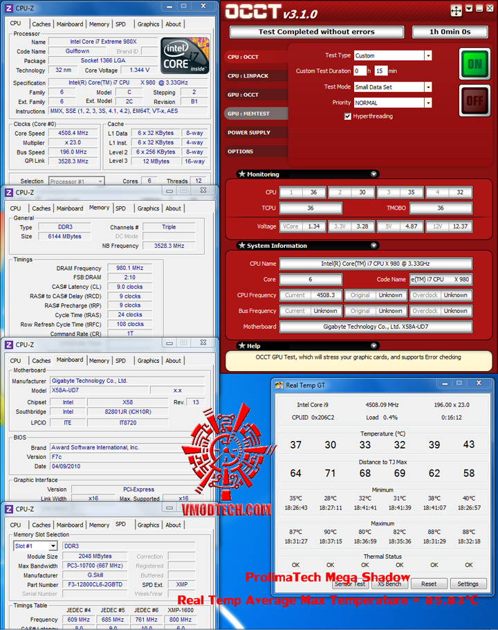 occt-mega-shadow occt mega shadow Cooler Master V6 GT Muscle Cooling 200+W Cooling Solution Review