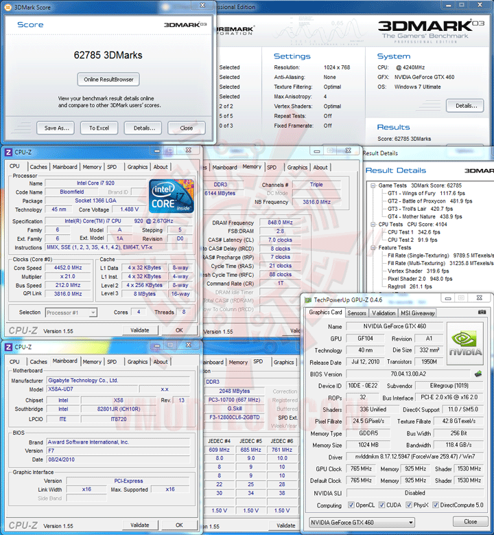 03 df ECS BLACK GeForce GTX 460 1024MB GDDR5 Review
