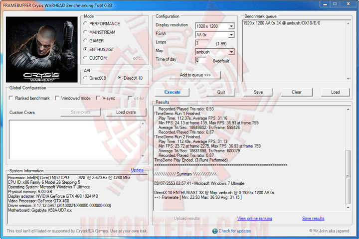wh oc ECS BLACK GeForce GTX 460 1024MB GDDR5 Review