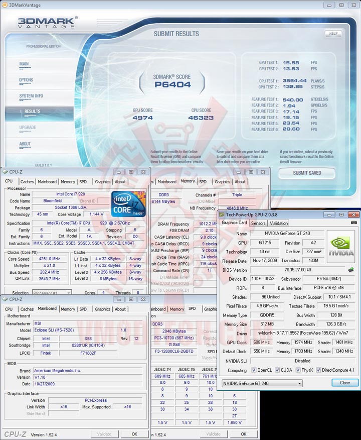 07oc EVGA GeForce GT240 512MB DDR5 Review
