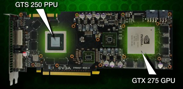 evga geforce gtx 275 co op physx layout EVGA Geforce GTX 275 CO OP PhysX Edition