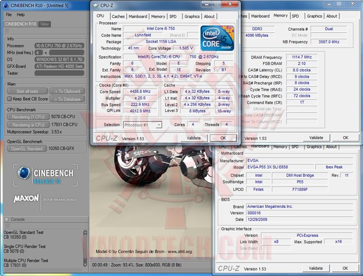 cb10 EVGA P55 FTW 200 : Review