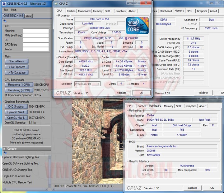 cb95 EVGA P55 FTW 200 : Review
