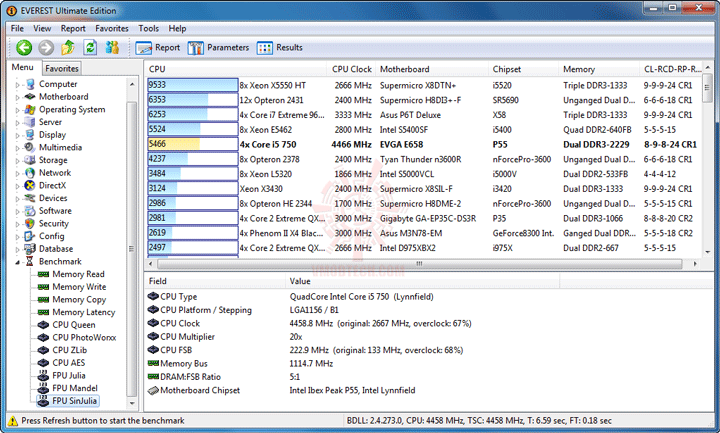 ev8 EVGA P55 FTW 200 : Review