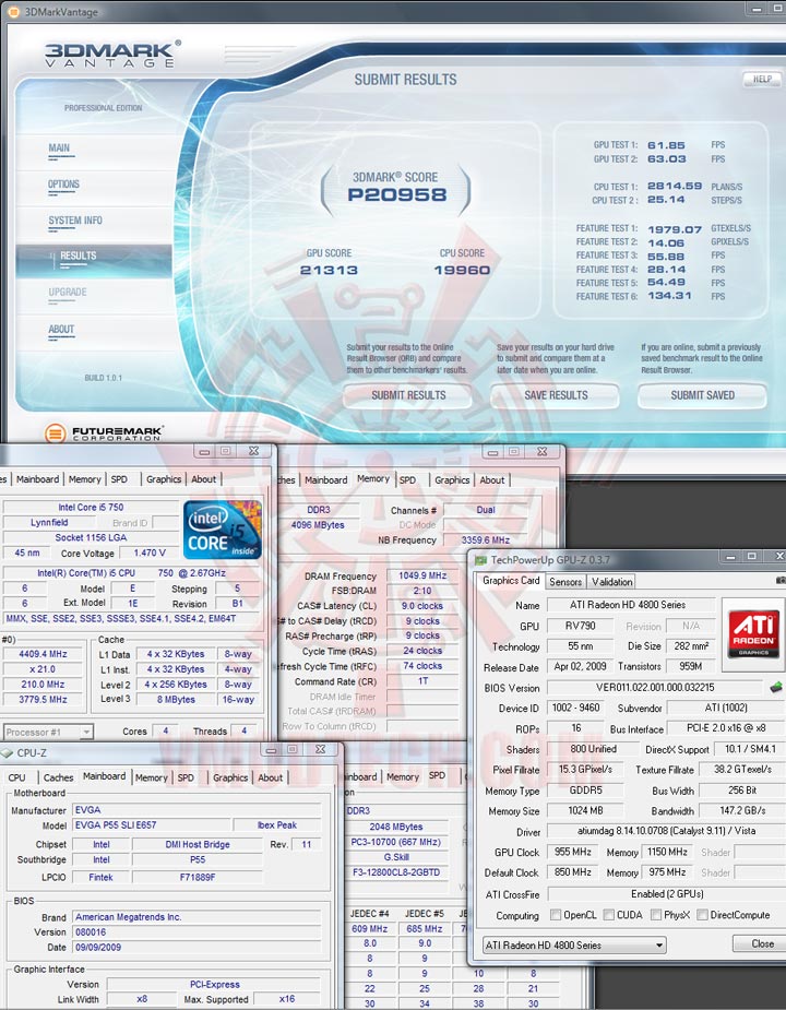 3dmark07 EVGA P55 FTW : REVIEW