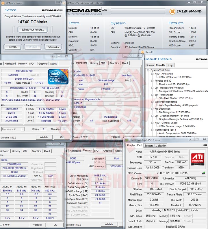 pcmark05 EVGA P55 FTW : REVIEW