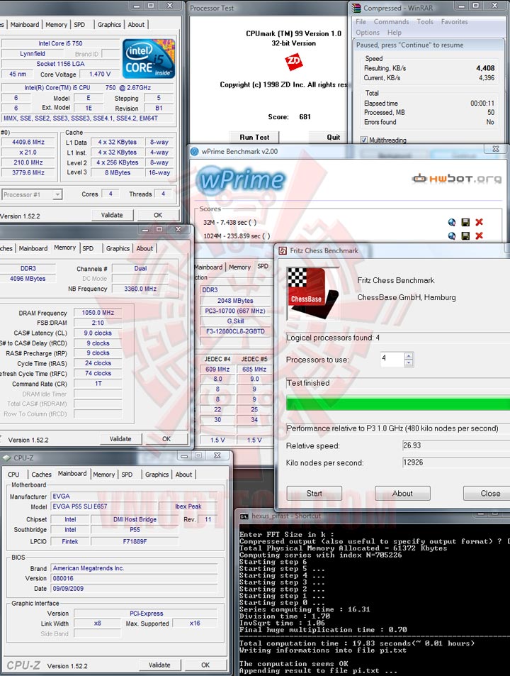 vtest EVGA P55 FTW : REVIEW