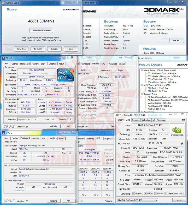 03 oc GALAXY GeForce GTS 450 GC VERSION 1GB GDDR5 Review
