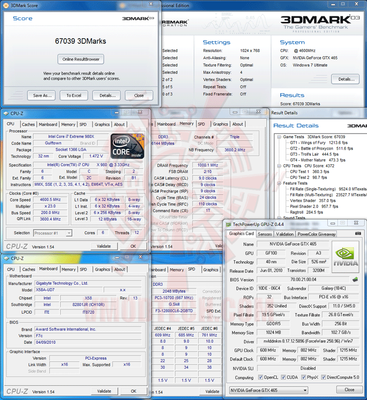 03 df GALAXY GeForce GTX 465 1024MB GDDR5 Review