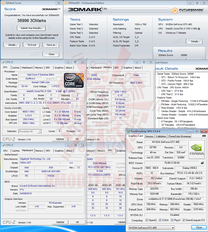 05 oc GALAXY GeForce GTX 465 1024MB GDDR5 Review