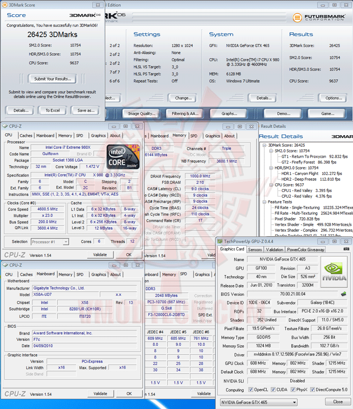 06 df GALAXY GeForce GTX 465 1024MB GDDR5 Review