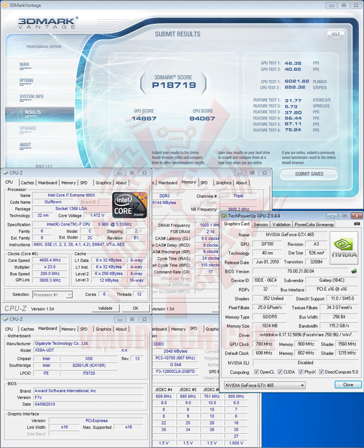 07 oc GALAXY GeForce GTX 465 1024MB GDDR5 Review