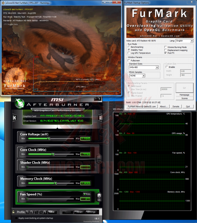 icy defaultvoltage 990 47c 634x720 GELID ICY VISION VGA Cooler Review