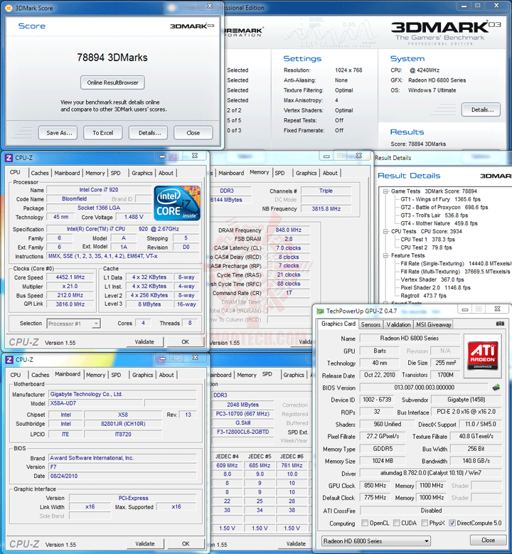 03 oc GIGABYTE AMD Radeon HD 6850 1GB GDDR5 Review