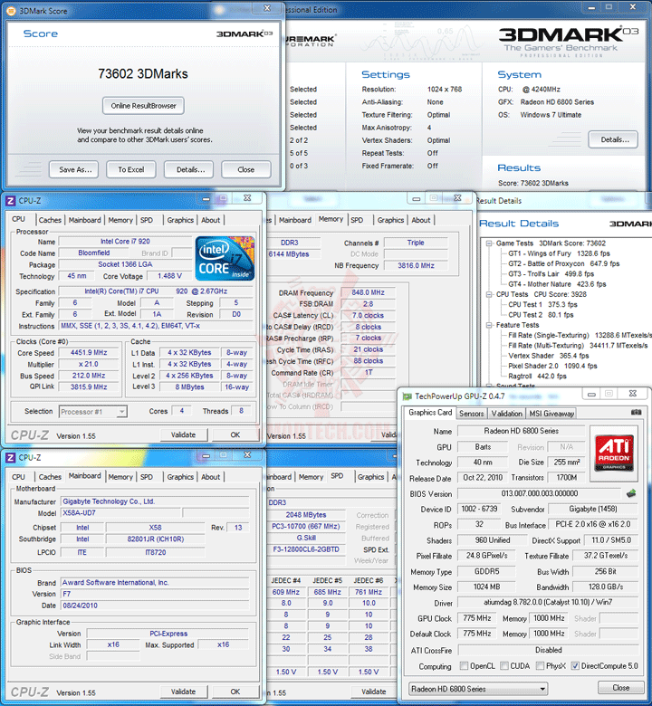 03 GIGABYTE AMD Radeon HD 6850 1GB GDDR5 Review