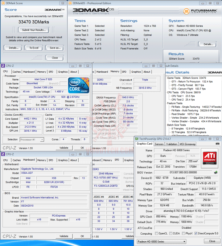 05 oc GIGABYTE AMD Radeon HD 6850 1GB GDDR5 Review