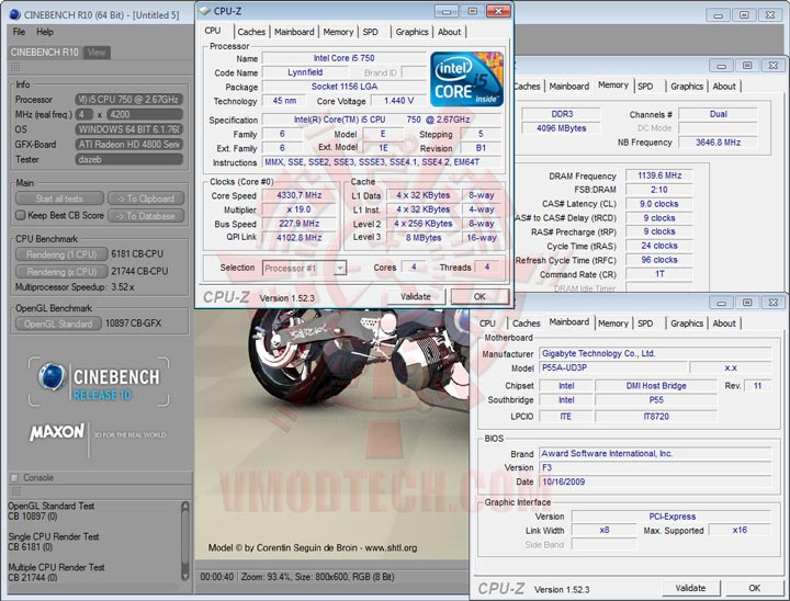 c10 GIGABYTE GA P55A UD3P Full Benchmark Review